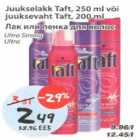 Juukselakk Taft
Juuksevaht Taft