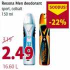 Allahindlus - Rexona Men deodorant sport, colbalt 150 ml