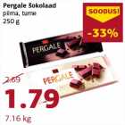 Pergale šokolaad piima, tume 250 g