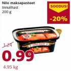 Allahindlus - Nõo maksapasteet linnulihast 200 g