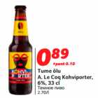 Allahindlus - Tume õlu
A. Le Coq Kohviporter