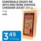 SOOMERDALE ENJOY ME WITH RED WINE VINTAGE CHEDDAR JUUST 200 G