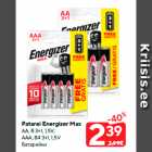 Allahindlus - Patarei Energizer Max

