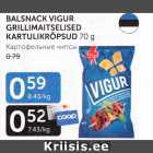 Allahindlus - BALSNACK VIGUR GRILLIMAITSELISED KARTULIKRÕPSUD 70 g