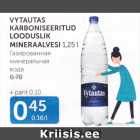 Allahindlus - VYTAUTAS KARBONISEERITUD LOODUSLIK MINERAALVESI 1,25 l