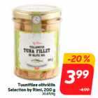 Магазин:Hüper Rimi,Скидка:Филе тунца в оливковом масле
Selection by Rimi, 200 г