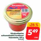 Качественная копченая икра форели
Kalameister, 100 г