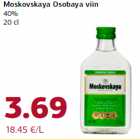 Moskovskaya Osobaya viin
40%
20 cl