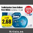 Магазин:Grossi,Скидка:Туалетная бумага Zewa Deluxe Pure White