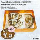Kruuside ja alustasside komplekt