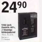 Alkohol - Viski Jack Daniels 40%, 2 klassiga kinkepakend, 70 cl