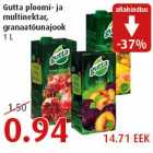 Gutta ploomi- ja multinektar,granaatõunajook