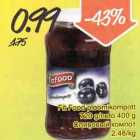 Fit Food ploomikompott 720g/neto 400 g 