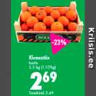 Klementiin kastis, 2,3 kg