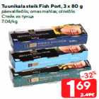 Tuunikala steik Fish Port, 3 x 80 g


