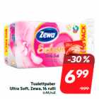Магазин:Hüper Rimi,Скидка:Туалетная бумага
Ultra Soft, Zewa, 16 рулонов