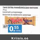 TWIX EXTRA PIIMAŠOKOLAADI BATOON 75 G