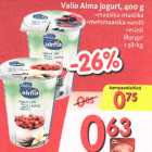 Valio Alma jogurt, 400g *masika-mustika *metsmaasika-vanilli *müsli