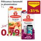 Põltsamaa õunamahl
ja ploominektar
1 L