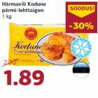 Allahindlus - Härmavili Kodune
pärmi-lehttaigen
1 kg