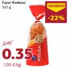 Allahindlus - Fazer Kodusai
320 g