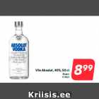 Allahindlus - Viin Absolut, 40%, 50 cl