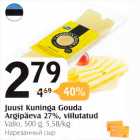 Juust kuninga Gouda Argipäeva 27%, viilutatud