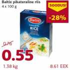 Baltix pikateraline riis 4 x 100 g
