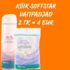 KÕIK SOFTSTAR VATIPADJAD 2 TK = 1 EUR