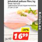 Allahindlus - Jahutatud paltuse filee, kg