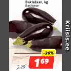 Baklažaan, kg