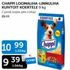 CHAPPI LOOMALIHA-LINNULIHA KUIVTOIT KOERTELE 9 kg