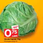 Värske kapsas, 1 kg
