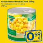 Konserveeritud mais Favorit, 340 g
