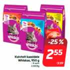 Kuivtoit kassidele
Whiskas, 950 g