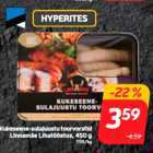 Kukeseene-sulajuustu toorvorstid
Linnamäe Lihatööstus, 450 g
