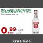MUU ALKOHOOLNEJOOK
SMIRNOFF ICE 5%, 0,275 L