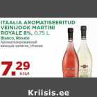 ITAALIA AROMATISEERITUD
VEINIJOOK MARTINI
ROYALE 8%, 0,75 L
Bianco, Rosato