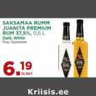 Allahindlus - SAKSAMAA RUMM
JUANITA PREMIUM
RUM 37,5%, 0,5 L
Dark, White
