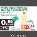 Allahindlus - VICHY FRESH ORANGE
MANGO GASEERIMATA
VESI 1,5 L