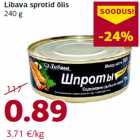 Магазин:Comarket,Скидка:Шпроты в масле
240 г