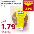 Allahindlus - Usin maksakotlet
kartulipüree ja salatiga
500 g