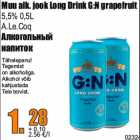 Allahindlus - Muu alk. jook Long Drink G:N grapefruit
