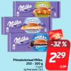 Allahindlus - Piimašokolaad Milka,
250 - 300 g