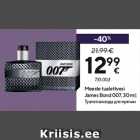 Meeste tualettvesi James Bond 007, 30 ml

