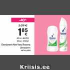 Allahindlus - Deodorant Aloe Vera, Rexona

