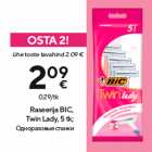 Raseerija BIC,
Twin Lady, 5 tk
