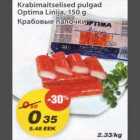 Krabimaitselised pulgad Optima Linija