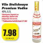 Allahindlus - Viin Stolichnaya
Premium Vodka
0,5L
