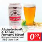 Alkohol - Alkoholivaba õlu A.Le Coq Premium, 500 ml